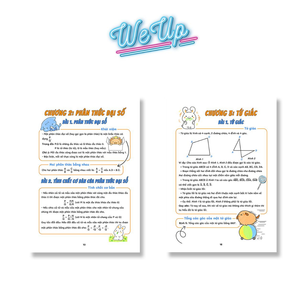 Sách - Sổ Tay Kiến Thức + Bài Tập Toán Văn Anh 8- Học Theo Phương Pháp SKETCHNOTE Trang Trí Sticker Sinh Động