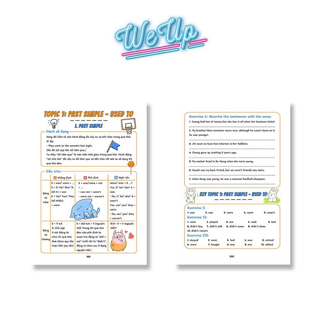 Sách - Sổ Tay Kiến Thức + Bài Tập Toán Văn Anh 8- Học Theo Phương Pháp SKETCHNOTE Trang Trí Sticker Sinh Động