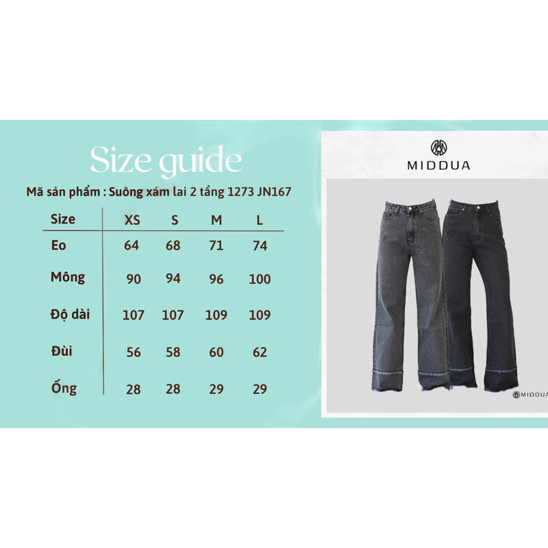 JN167 Suông xám rộng lai 2 tầng