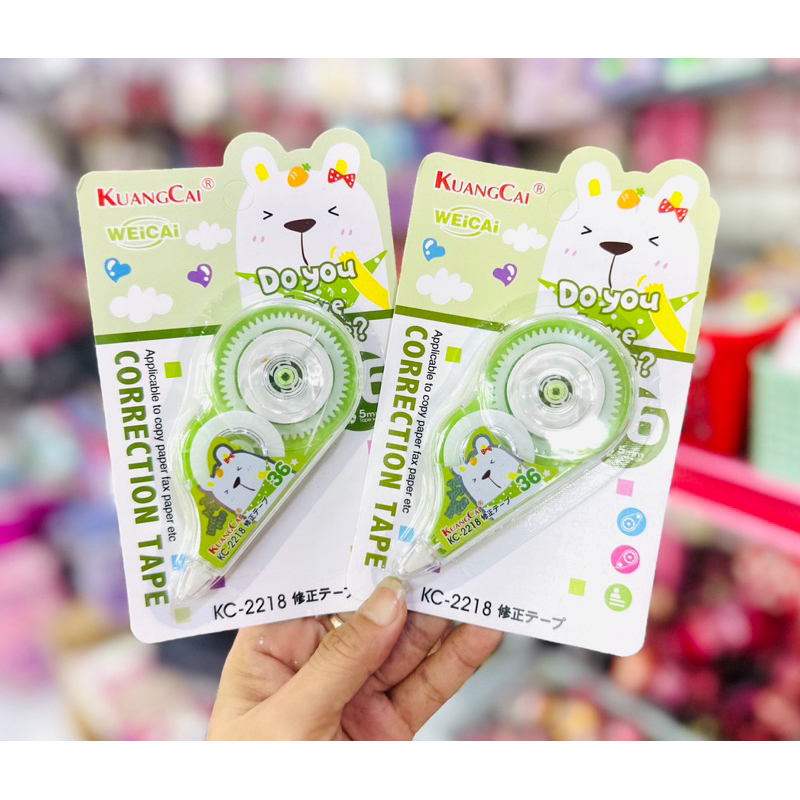 Bút Xoá Kéo Mẫu Gấu Dâu, Mèo Xanh, Gấu Trắng Cute Đồ Dùng Đi Học