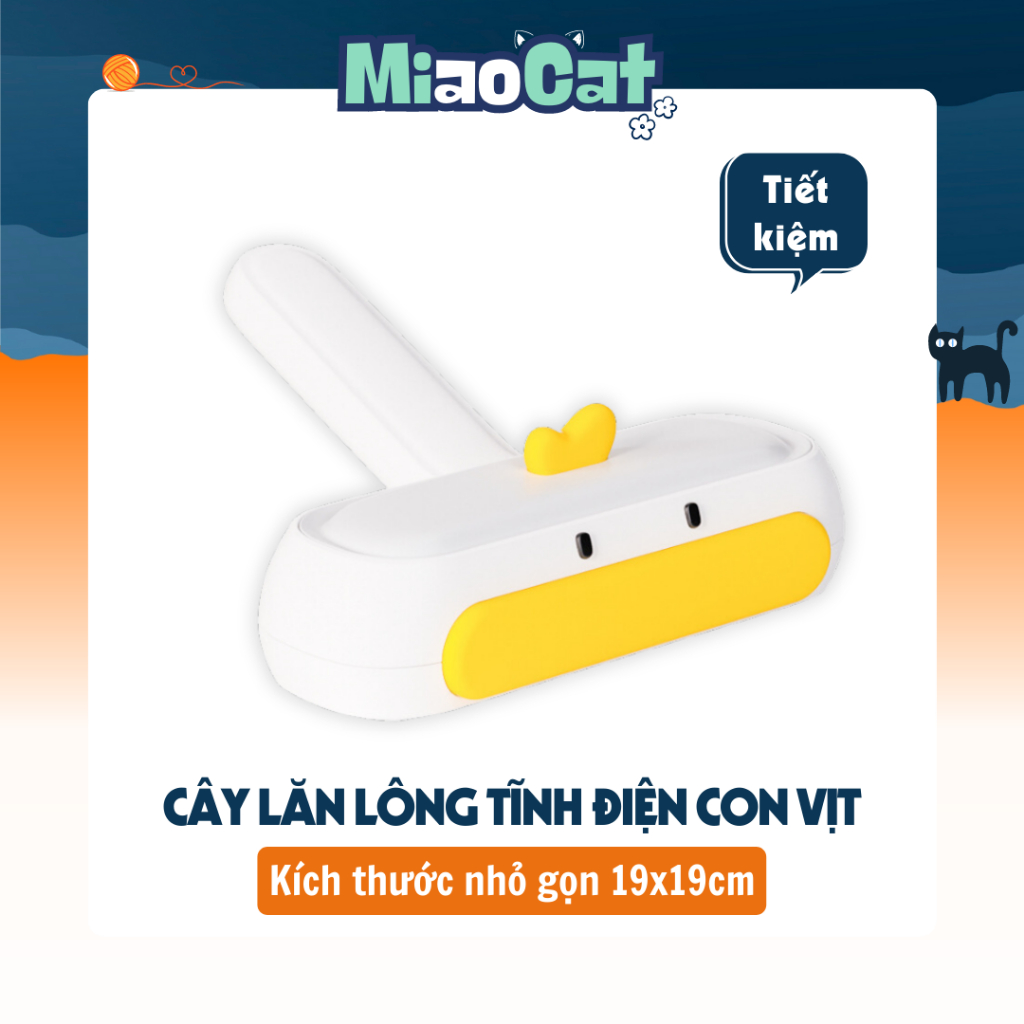 Cây Lăn Lông Tĩnh Điện Cỡ Lớn Hình Con Vịt L2019 MIAOCAT