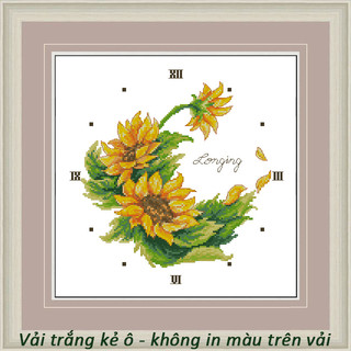 Tranh thêu chữ thập không màu trên vải DH090