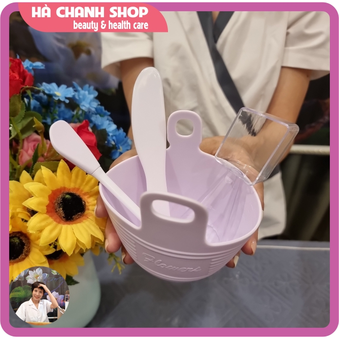 Bộ Bát Trộn Đắp Mặt Nạ 4 Món Có Thìa Rửa Mặt Lấy Mụn Đầu Đen Bát Silicon Dẻo Cốc Đong Mặt Nạ Đẹp Sang Trọng Và Tiện Dụng