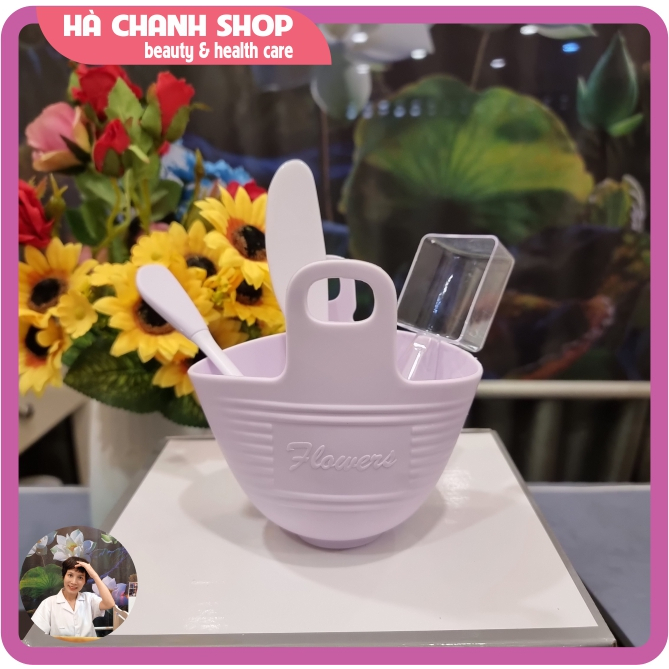 Bộ Bát Trộn Đắp Mặt Nạ 4 Món Có Thìa Rửa Mặt Lấy Mụn Đầu Đen Bát Silicon Dẻo Cốc Đong Mặt Nạ Đẹp Sang Trọng Và Tiện Dụng