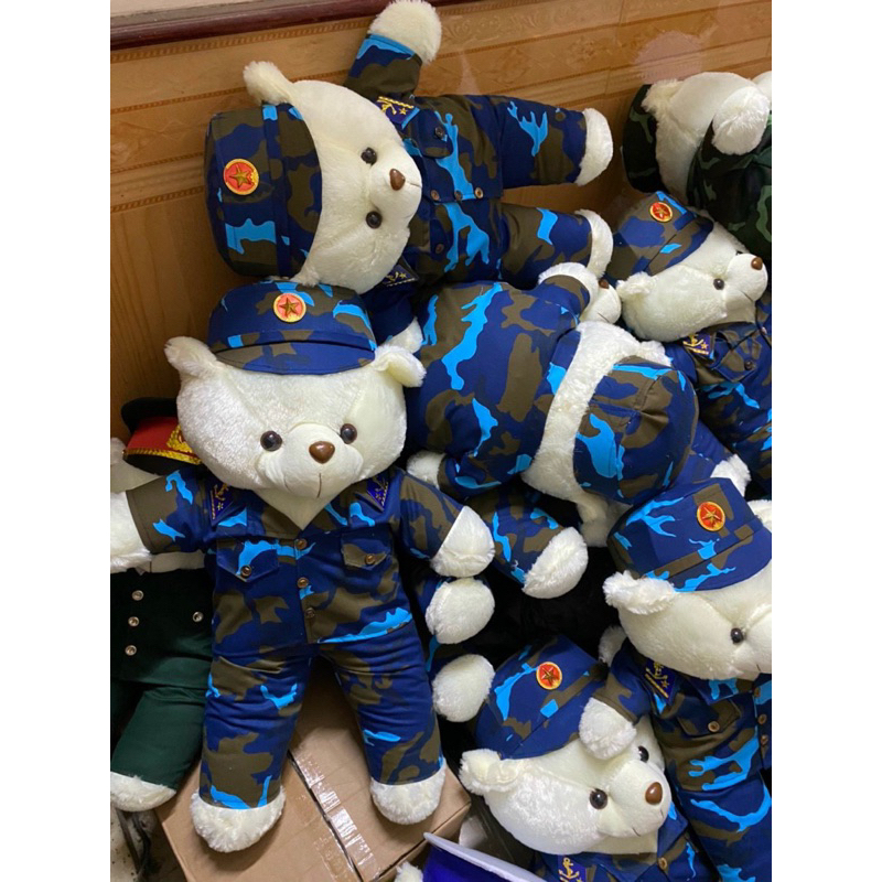 Gấu bông rằn ri hải quân