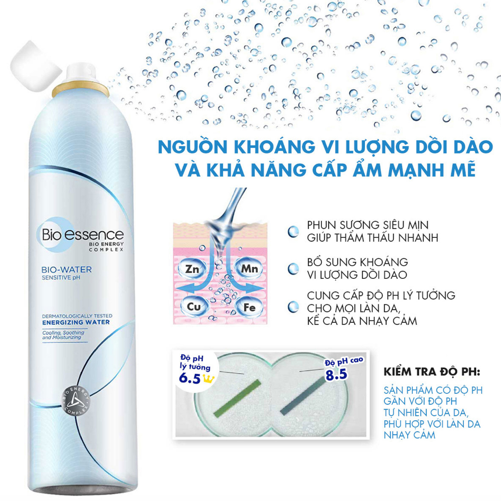 Nước khoáng dưỡng da ẩm mượt mịn màng Bio-Essence Bio-Water Water Energizing 300ml | BigBuy360 - bigbuy360.vn