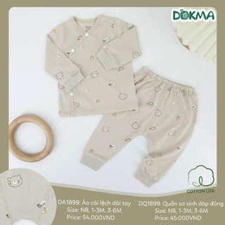 Bộ sơ sinh cài lệch dokma