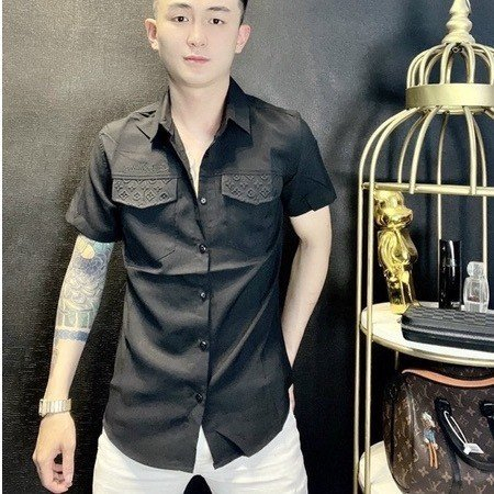 Áo sơ mi nam đũi tay ngắn tay dài chất vải đũi hàn mềm mịn ép vân nổi mẫu mới cao cấp-AHFASHION