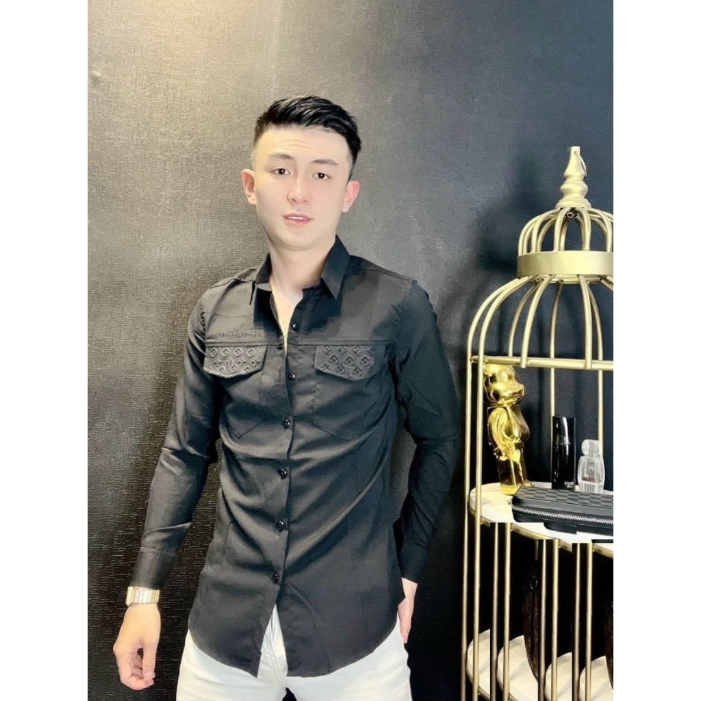 Áo sơ mi nam đũi tay ngắn tay dài chất vải đũi hàn mềm mịn ép vân nổi mẫu mới cao cấp-AHFASHION