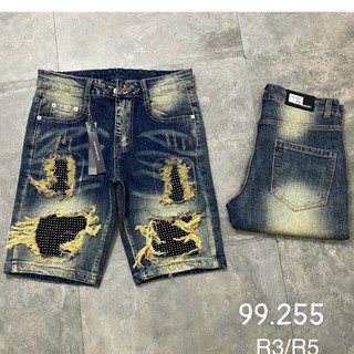 Quần Short AMIRI SUPER Đính Đá  Quần Bò Ngố Amiri Nam 5 Mẫu Hot Siêu Chất