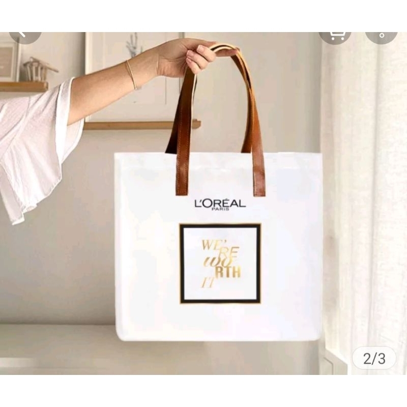 Túi canvas trắng thời trang - Loreal