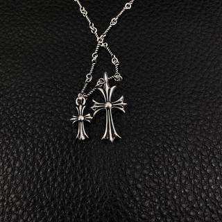 Dây chuyền Cross 2 mặt đính đá