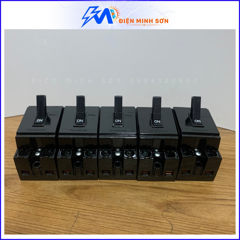 Át Khối Panasonic Chính Hãng Công Suất 10A/15A/20A/30A/40A, Aptomat Tự Ngắt Khi Quá Tải