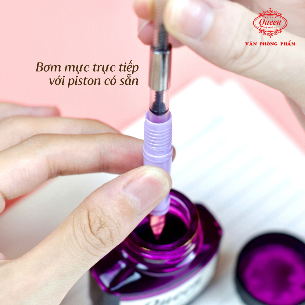 Bút máy ngòi nét thanh đậm Queen FP17-2