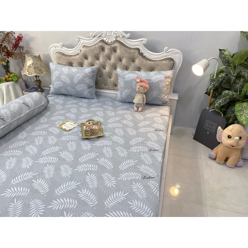 THUN LATICO - BỘ GA THUN SIÊU LẠNH LỤA THÁI LAN CAO CẤP (ÔM KHOÁ KÉO)