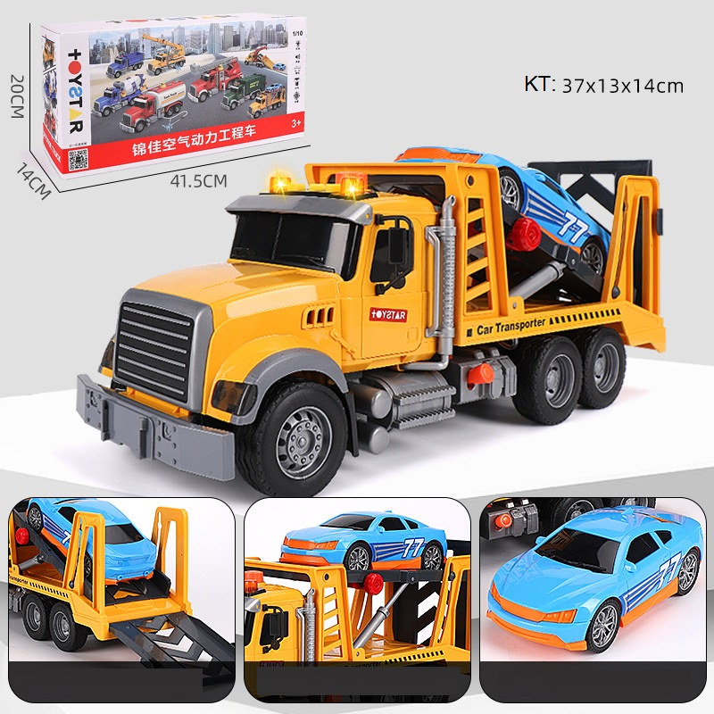 Ô tô đồ chơi xe bồn trộn bê tông cỡ lớn cho bé có âm thanh đèn nâng thả như thật cực chất hộp đẹp, quà tặng sinh nhật