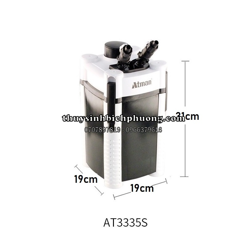 LỌC THÙNG ATMAN AT 3335S | 3336S | 3337S | 3338S | 3339S LỌC BỤI NUÔI VI SINH CHO BỂ THỦY SINH