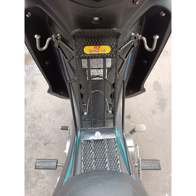 Baga lưới đen có kẹp dày 10ly xe Rsx110, Wave@110, Wave Rs, Sirus cơ, Ex150, Fu125 18, Dream