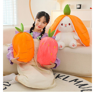 GẤU BÔNG BÚP BÊ HÌNH THỎ MÀU MỚI SIZE 30CM