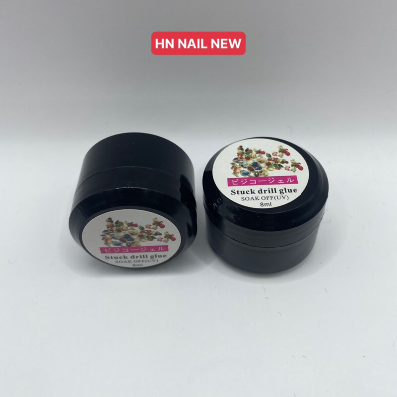 Gel đính đá siêu chắc hũ 8ml , gel đính đá móng HN NAIL NEW
