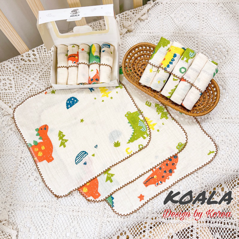 Khăn sữa Muslin 2 lớp cao cấp cho bé kích thước 30x30cm dùng cho trẻ sơ sinh và trẻ nhỏ