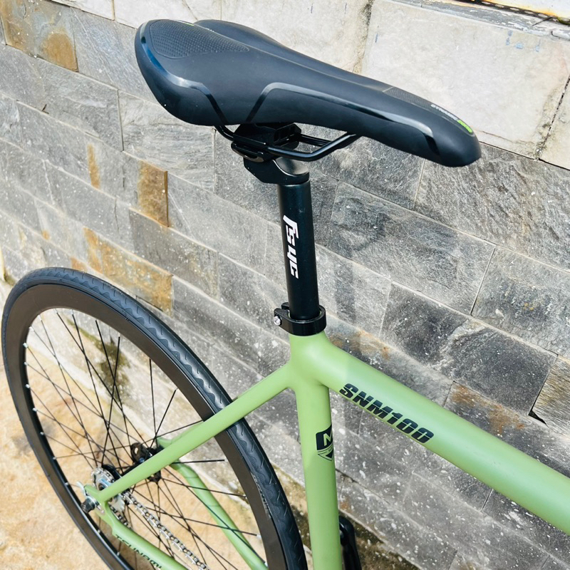 Xe đạp fixed gear TSUNAMI SNM100 cơ bản - Xanh rêu