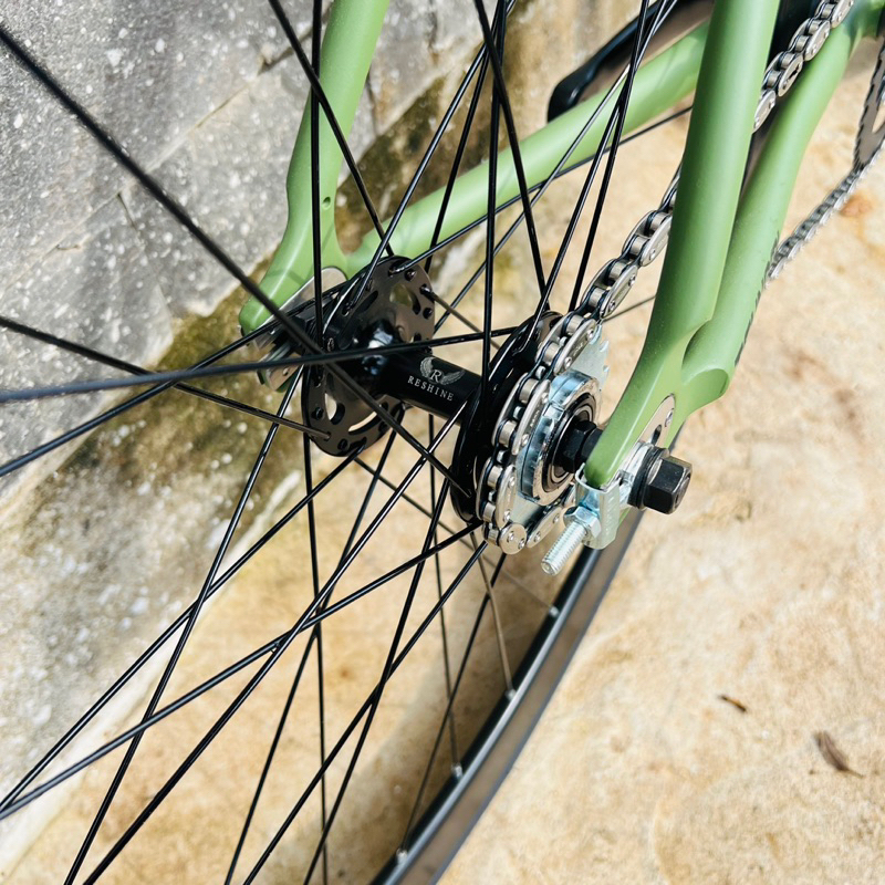 Xe đạp fixed gear TSUNAMI SNM100 cơ bản - Xanh rêu