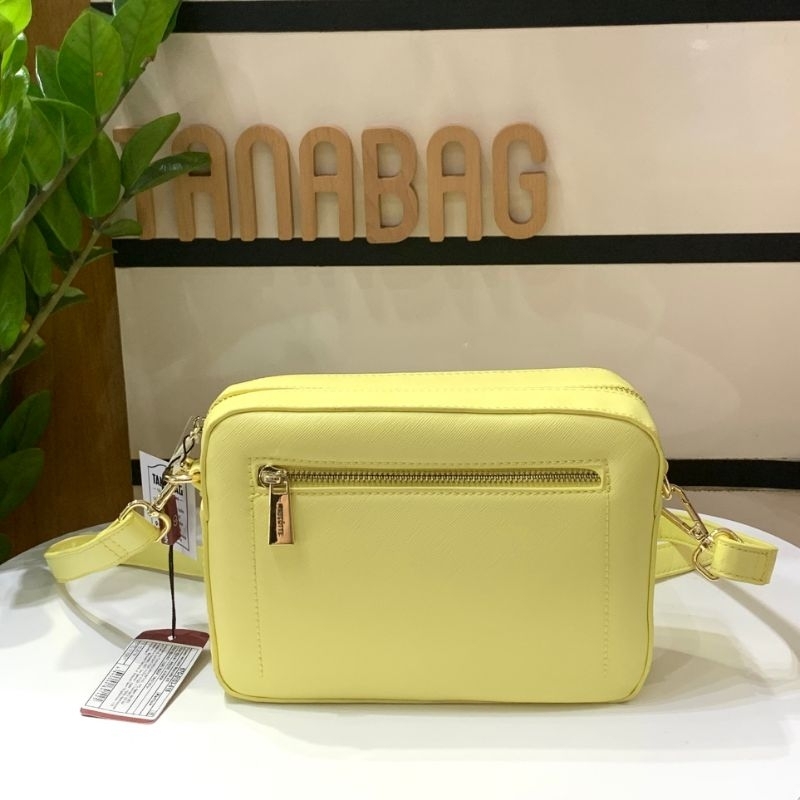 Túi hộp chữ nhật màu vàng sữa siêu xinh, 22cm