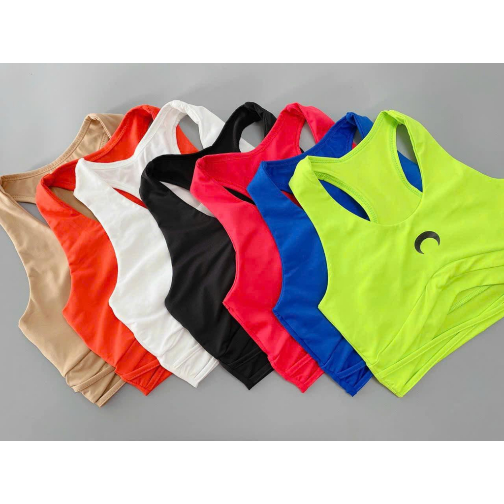 Áo bra chéo dây logo MẶT TRĂNG