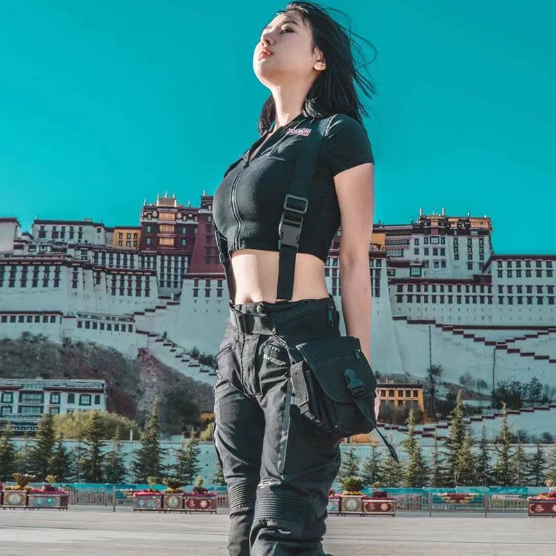 Túi Chéo Đeo Đùi Đeo Ngang Hông Nam Nữ Unisex Túi Bao Tử Fanny Bag Nhiều Ngăn Chống Nước Thể Thao Biker Motor