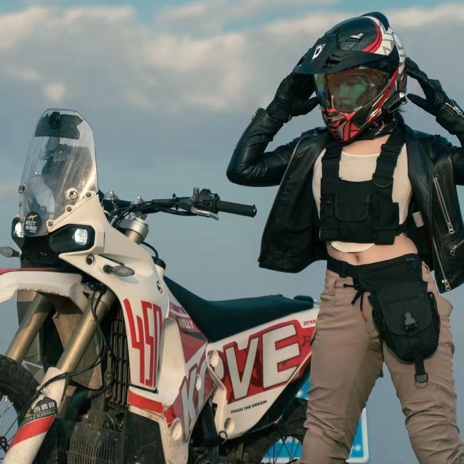 Túi Chéo Đeo Đùi Đeo Ngang Hông Nam Nữ Unisex Túi Bao Tử Fanny Bag Nhiều Ngăn Chống Nước Thể Thao Biker Motor