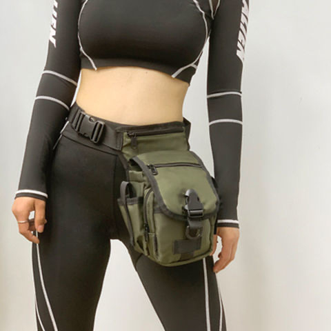 Túi Chéo Đeo Đùi Đeo Ngang Hông Nam Nữ Unisex Túi Bao Tử Fanny Bag Nhiều Ngăn Chống Nước Thể Thao Biker Motor