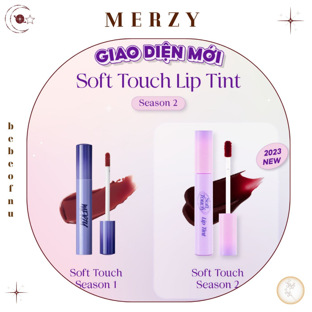 [NEW Ver 2] Son Kem Merzy Soft Touch Lip Tint