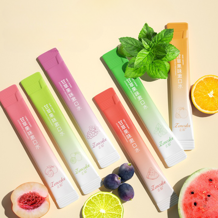 Nước súc miệng vị trái cây Lencolor, Nước xúc miệng trắng răng khử mùi hôi miệng giúp hơi thở thơm mát sảng khoái