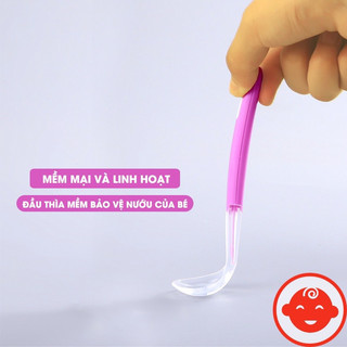 Thìa Silicon ăn dặm (lòng thìa sâu)