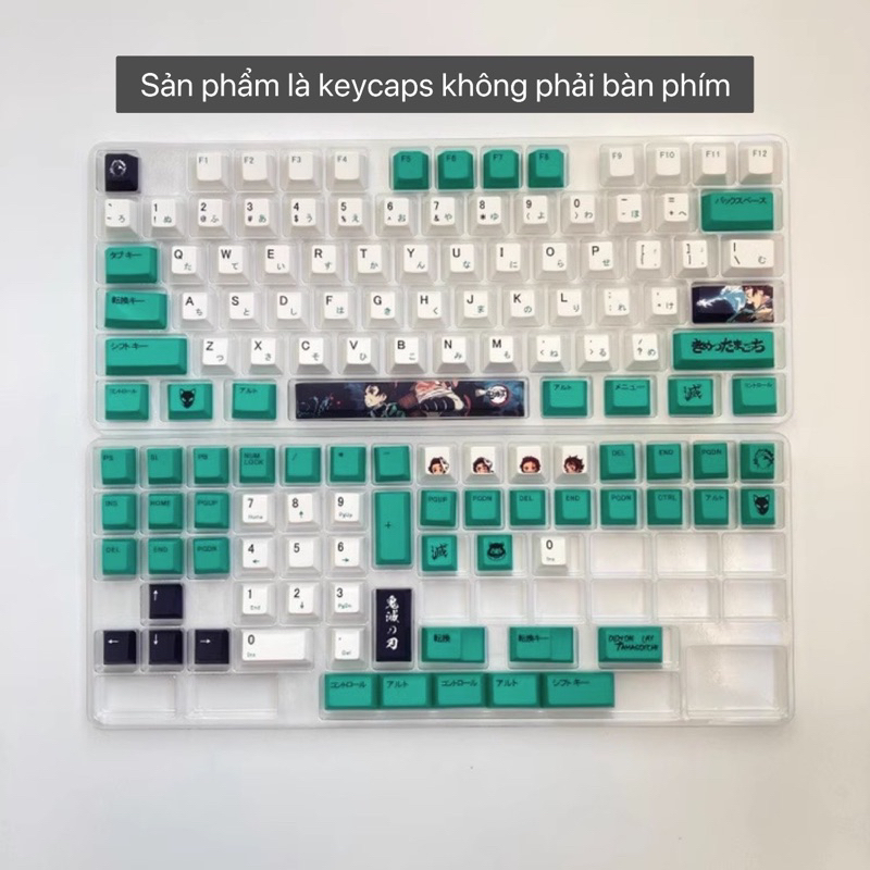 Keycaps bàn phím cơ 141 phím Kimetsu no Yaiba