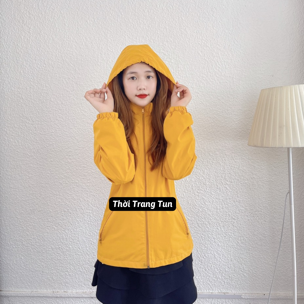 Áo Khoác Gió Nữ 2 Lớp Lót Lưới Cao Cấp Hàng Đẹp