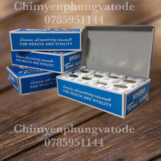 1 hộp khoáng hygro tonic block 40 viên dành cho chim cảnh, vẹt