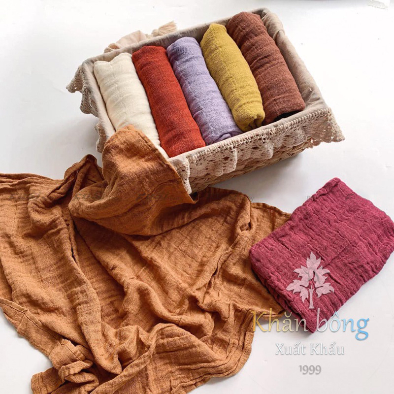 Khăn tắm xô 2 lớp đa năng cho bé, kích thước 70x70cm