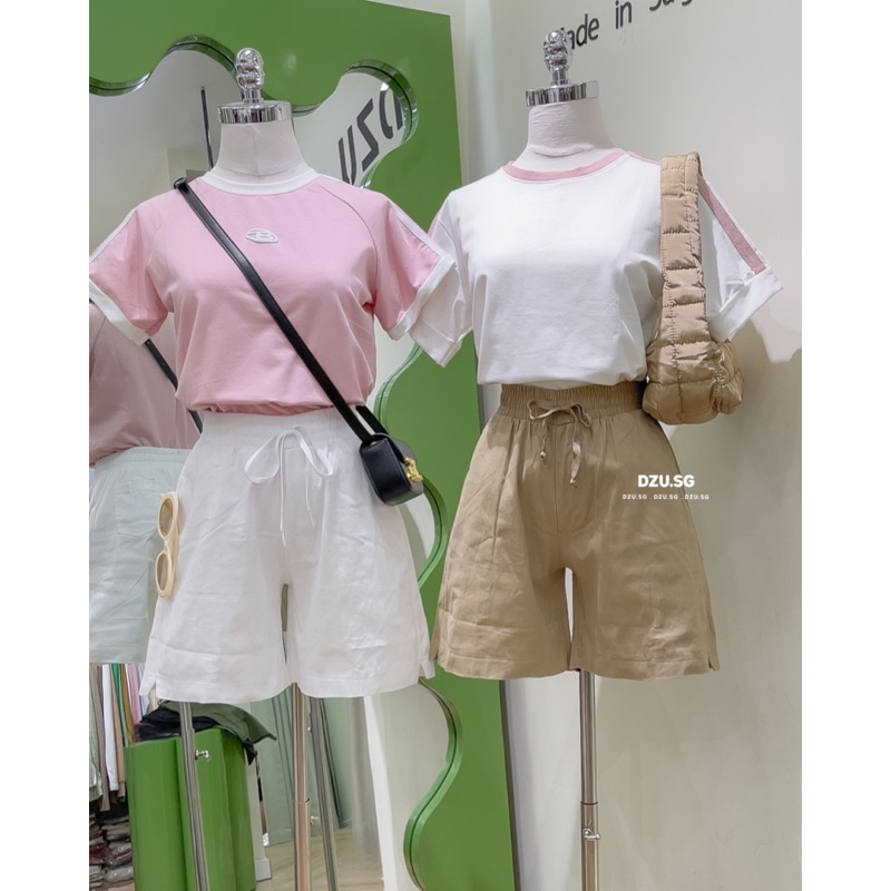 Quần short kaki nữ lưng thun DZU.SG