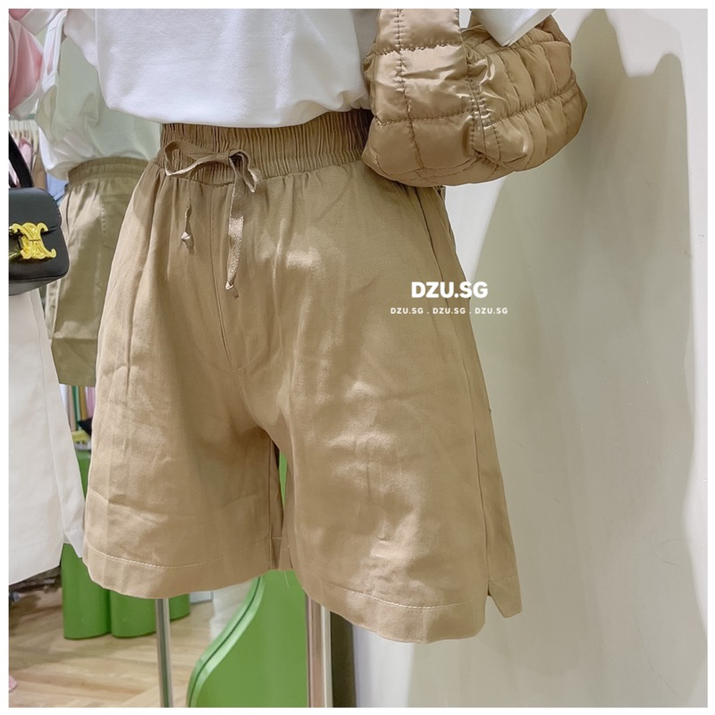 Quần short kaki nữ lưng thun DZU.SG