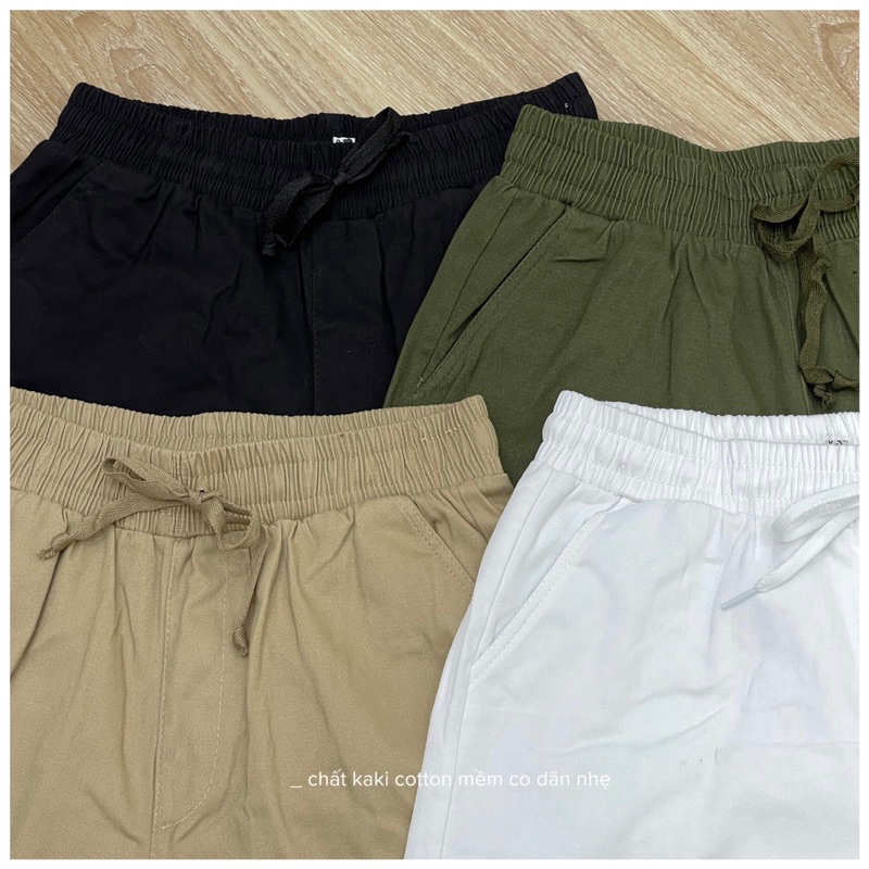 Quần short kaki nữ lưng thun DZU.SG