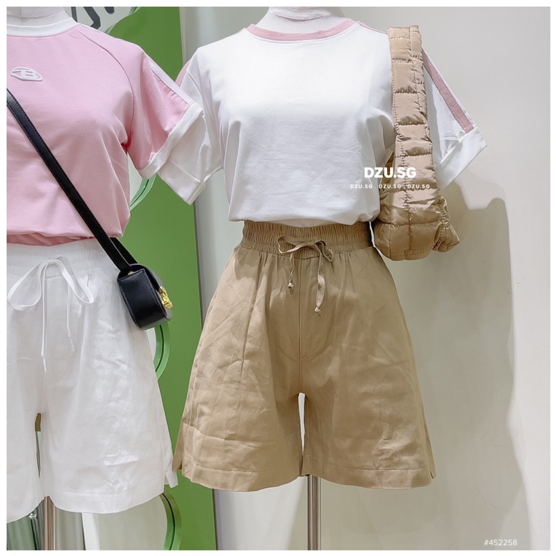 Quần short kaki nữ lưng thun DZU.SG