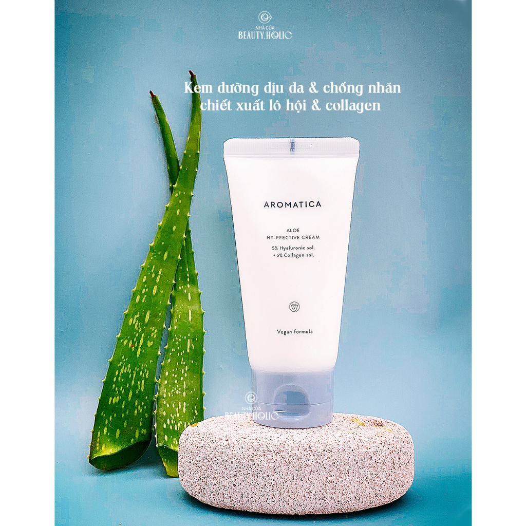 Kem dưỡng & gel lô hội làm dịu da AROMATICA ALOE VERA