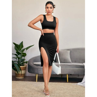 [ BIGSIZE TRÊN 55KG ] CVMS2 CHÂN VÁY CUT OUT LỘ ĐÙI bigsize nữ