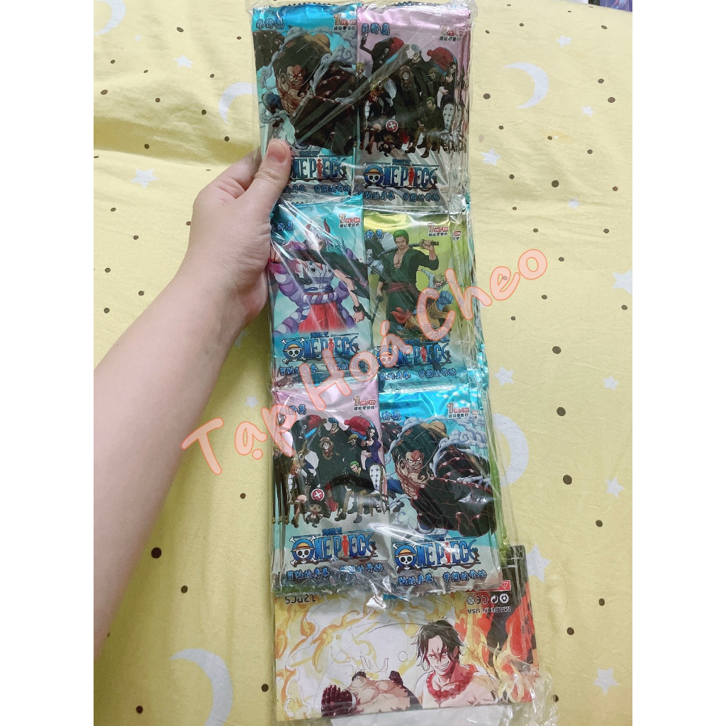 Dây 36 Pack thẻ bài nhân phẩm One Piece - Đảo hải tặc ( 36 túi x 6 thẻ thường và 1 thẻ Vip )