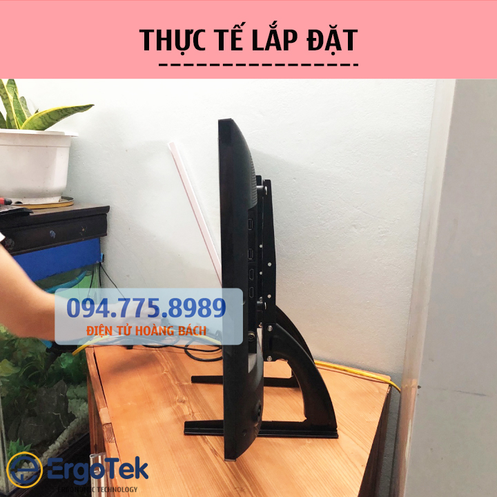 Chân đế tivi đa năng ErgoTek E601 26 - 40 Inch - Chân Tivi Để Bàn - Chân Đế Màn Hình Thép Sơn Tĩnh Điện