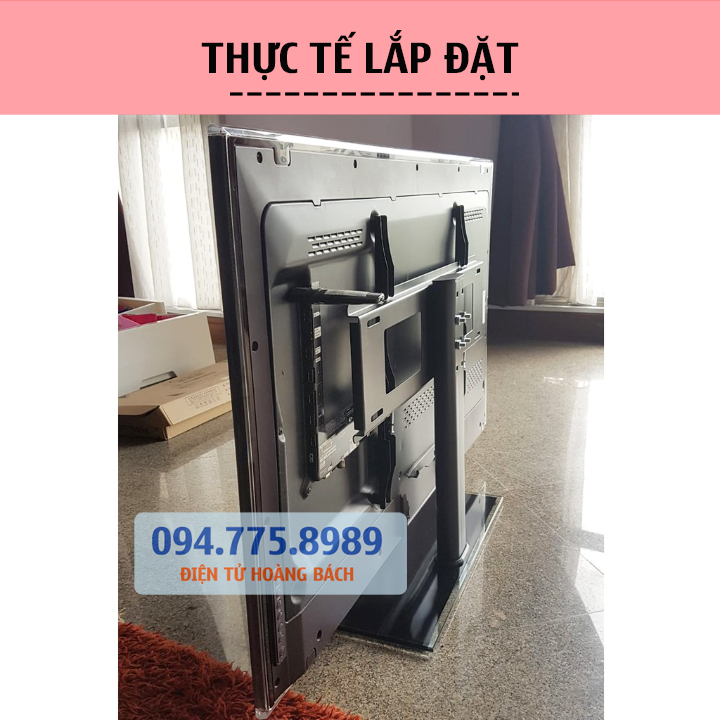 Chân Đế Tivi Đa Năng ErogTek E606 32 - 55 Inch - Lắp Đặt Mọi Tivi - Chân Màn Hình Tivi Mặt Kính Cường Lực