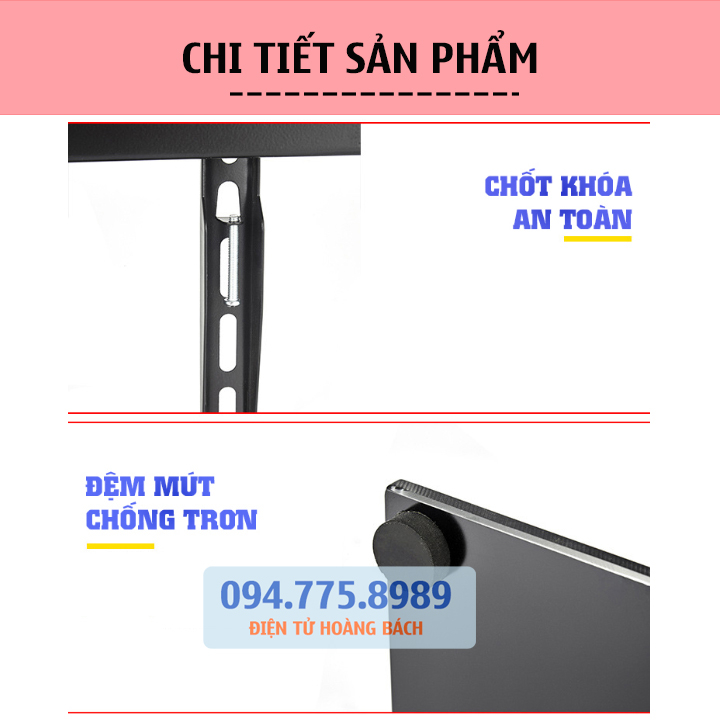 Chân Đế Tivi Đa Năng ErogTek E606 32 - 55 Inch - Lắp Đặt Mọi Tivi - Chân Màn Hình Tivi Mặt Kính Cường Lực