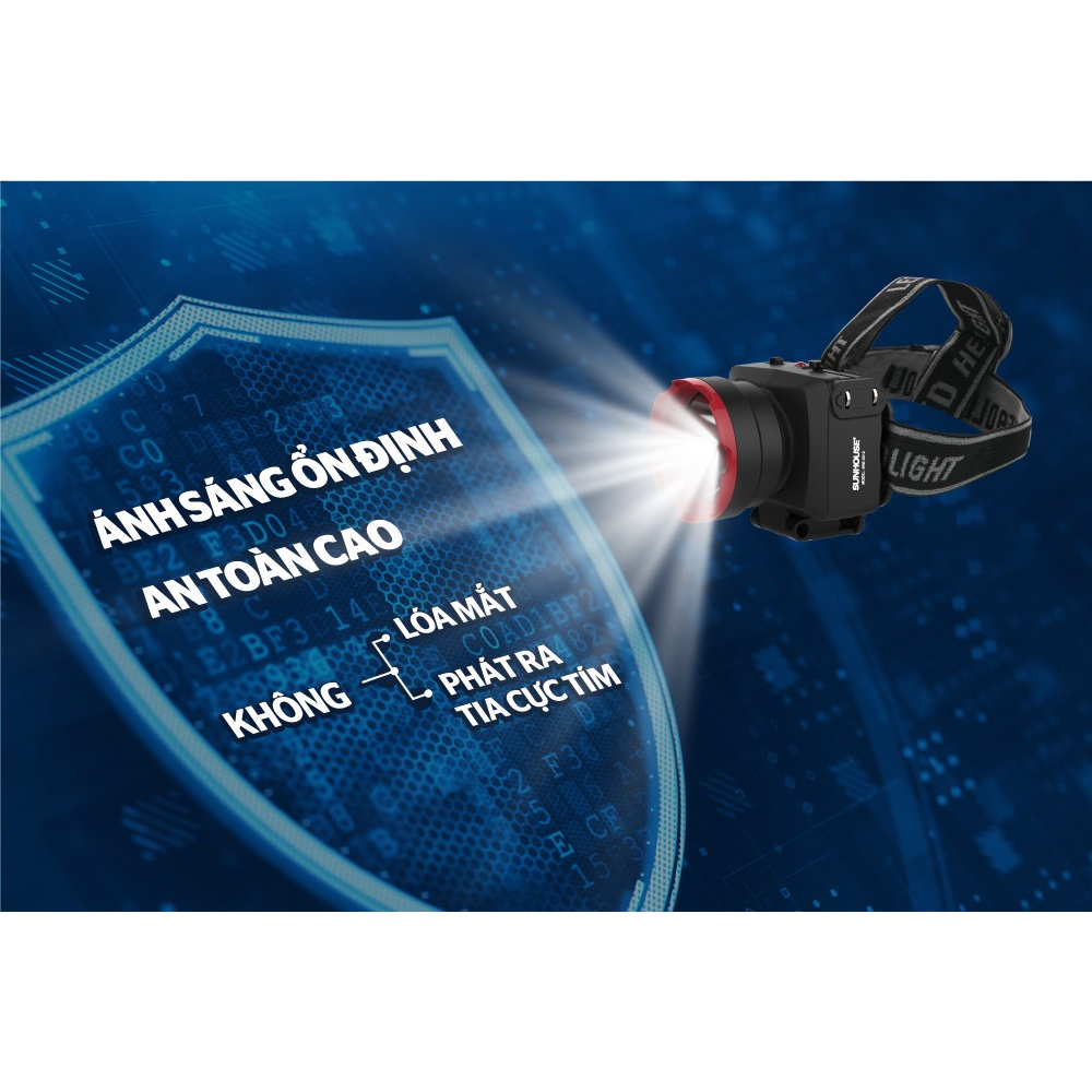 Đèn Pin Đội Đầu SUNHOUSE SHE 5012 Cỡ Nhỏ